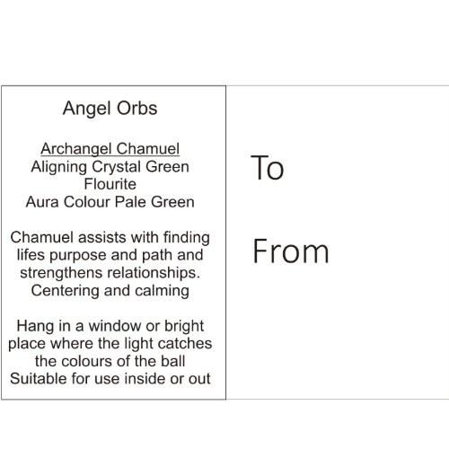 Angel Orb - Archangel Chamuel - Green Flourite1 Angel Orb - Archangel Chamuel - Green Flourite1